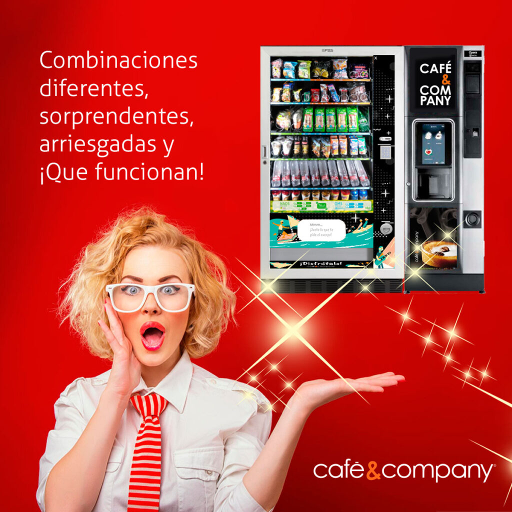 Combinaciones raras o diferentes que puedes encontrar en una máquina de vending de Café&Company.