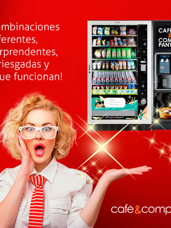Combinaciones raras o diferentes que puedes encontrar en una máquina de vending de Café&Company.